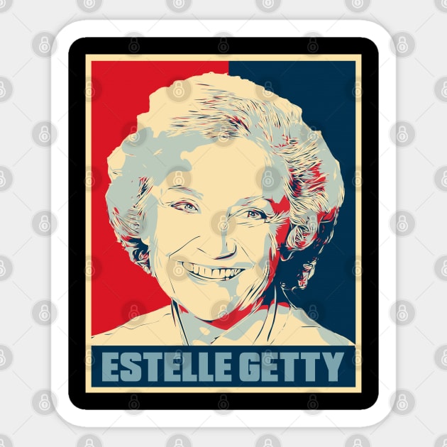 Estelle Getty Golden Girls Hope Poster Art Sticker by Odd Even